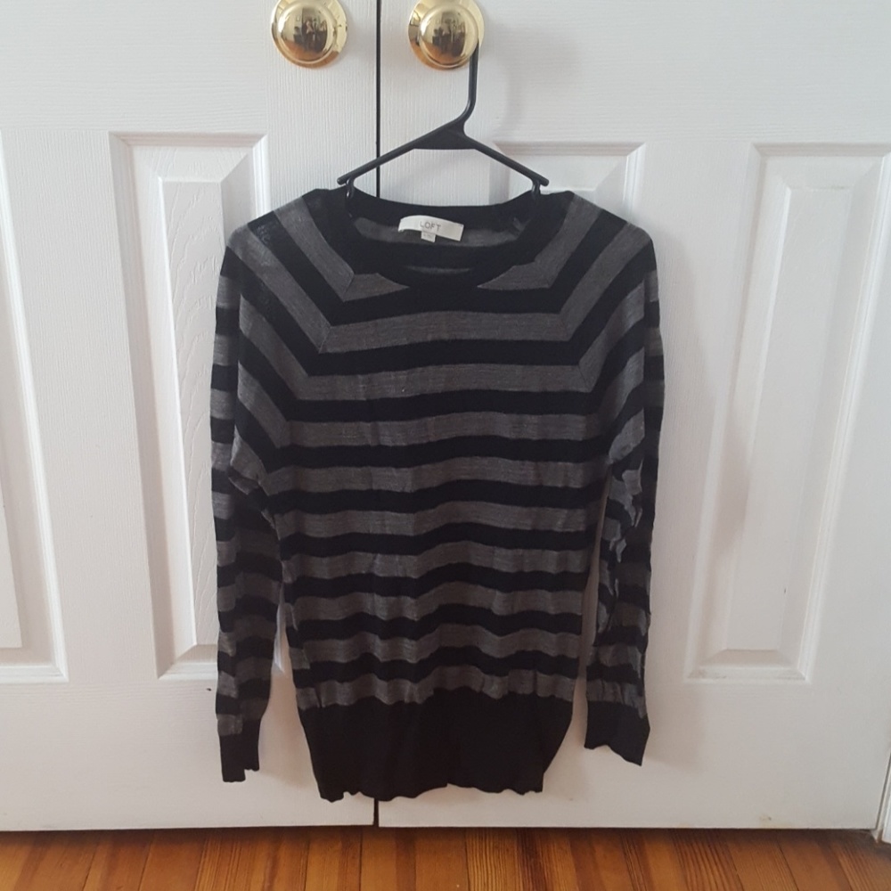 LOFT Striped Tunic Shirt